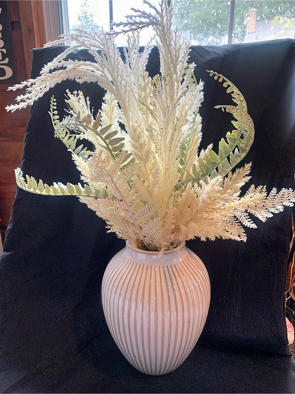 elements Faux Floral Arrangement in Cream & Pink